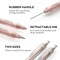 23PCS Pastel Mechanical Pencil 0.5 & 0.7 mm with Case for School, with 12 tubes HB Lead Refills, 3 Erasers, 9 Eraser Refills For Student Writing, Drawing, Sketching, Blue & Pink & White Colors